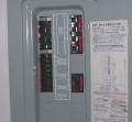 This is an example of a Federal Pacific Stab-loc panel. If you have one of these installed in your home or business please be aware of the potential dangers associated with these panels. 